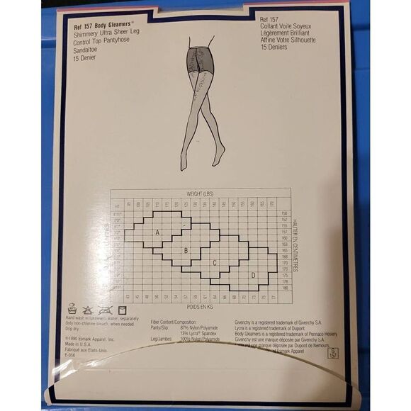 Vintage Givenchy Body Gleamers-Tres Blanc - Picture 2 of 2